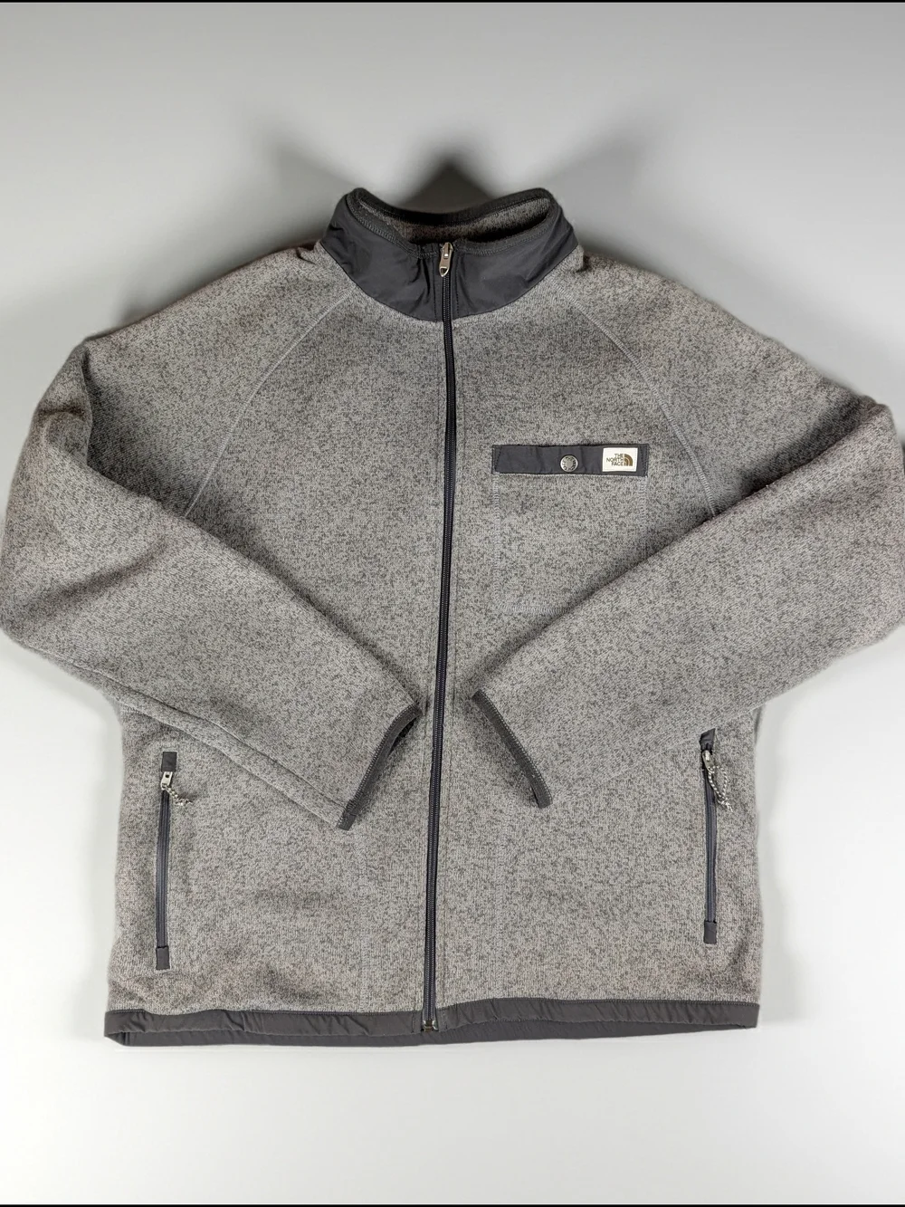 The North Face‎ Gordon Lyons Full Zip Fleece Jacket Men's L Grey